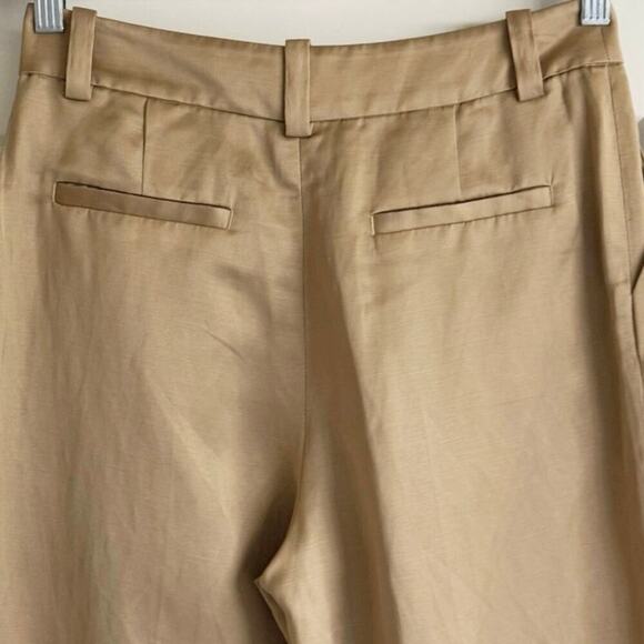 ATELIER & Other Stories Womens Straight Tailored Trousers Size US 4/ EUR 34 Gold - Picture 4 of 10
